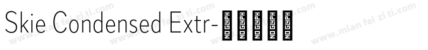 Skie Condensed Extr字体转换